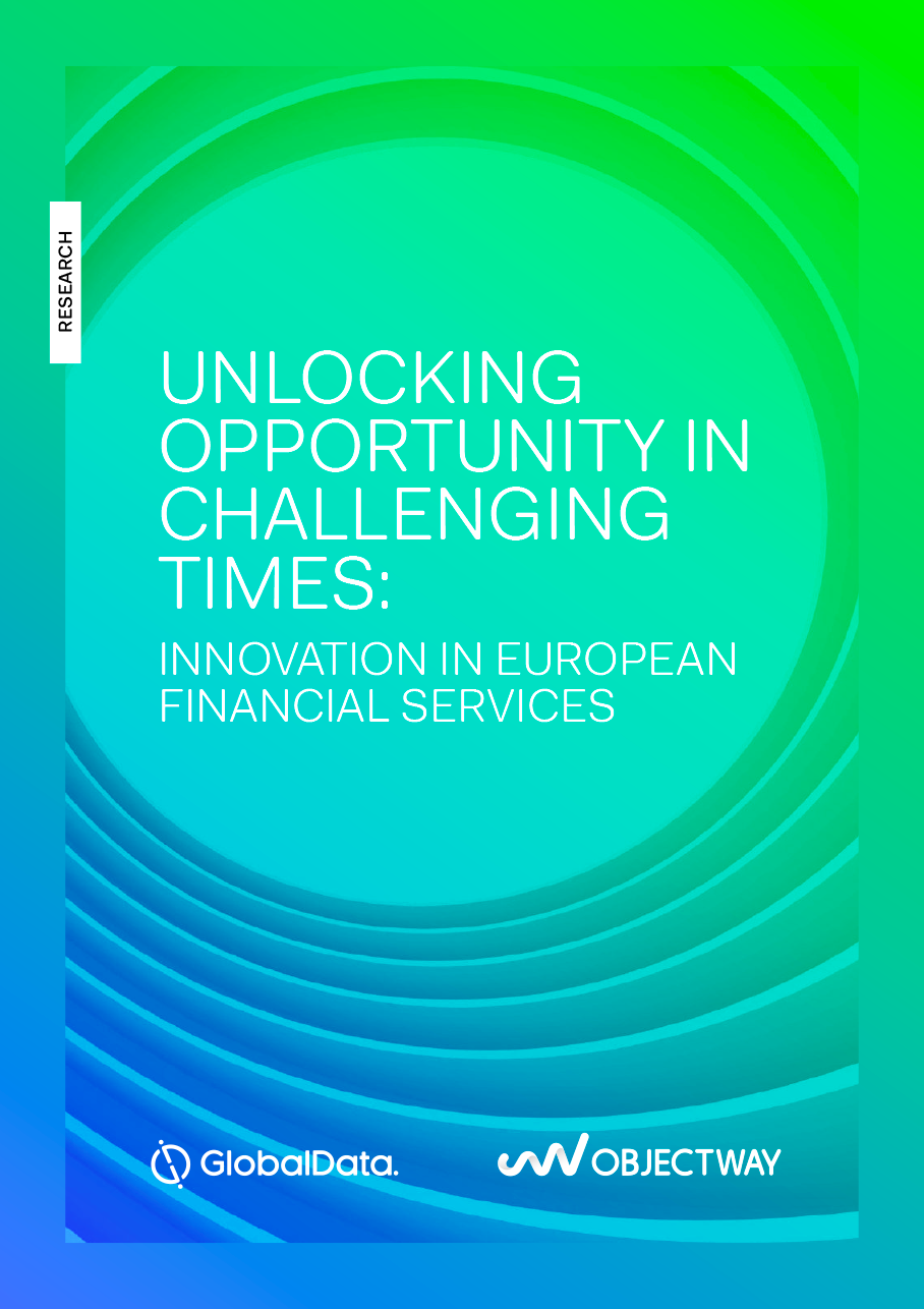 Objectway and GlobalData Research Cover Unlocking Opportunity in Challenging Times: innovation in European Financial Services.