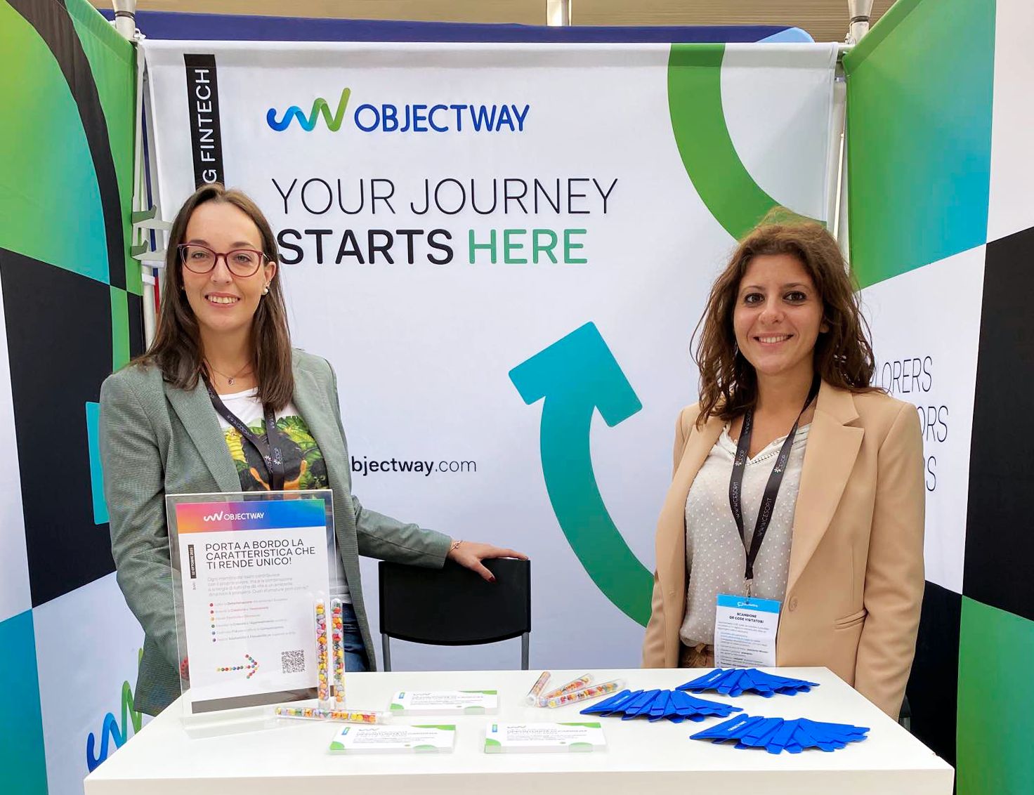 Objectway HR Specialists meet students and graduates at University of Bari for 2023 Job Fair. Our Team got ready to discover career and training paths offered to software developers and engineers.